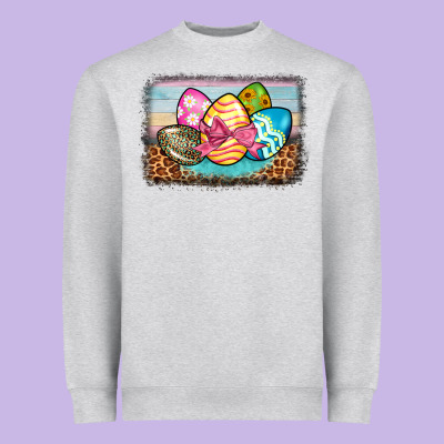 Easter Egg Background Heavyweight Sweatshirt Designed By Barkaloodesign