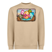 Mushroom easter egg background Heavyweight Sweatshirt - BarkalooDesign