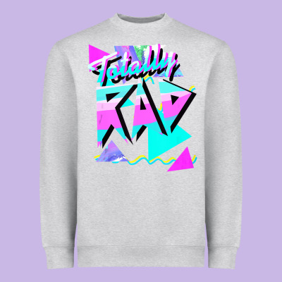 1980's Style Totally Rad 80s Casual  V.10.1 Tank Top Heavyweight Sweatshirt Designed By Artisfamous