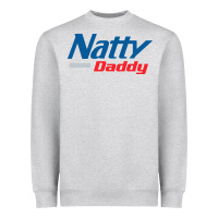 Heather Grey natty daddy Heavyweight Sweatshirt - artisFamous