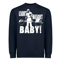 Navy American bodybuilder Heavyweight Sweatshirt - artisFamous