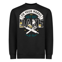 Black on your marks get set bake Heavyweight Sweatshirt - artisFamous