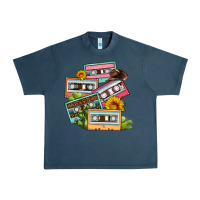 Midnight Navy 90s country caassette tapes Urban Heavy Tee - OliviaCreatesArt