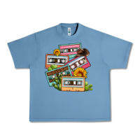 Pebble Blue 90s country caassette tapes Urban Heavy Tee - OliviaCreatesArt