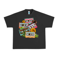 Pigment Black 90s country caassette tapes Urban Heavy Tee - OliviaCreatesArt