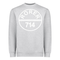 Heather Grey rorer 714 Heavyweight Sweatshirt - artisFamous