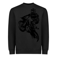 Black motocross dirt bike design got dirt Heavyweight Sweatshirt - artisFamous