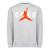Heather Grey goku Heavyweight Sweatshirt - artisFamous