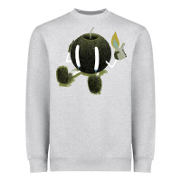 Heather Grey self destruction Heavyweight Sweatshirt - artisFamous