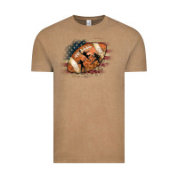 Vintage Coffee American Football Flag Players Vintage Tee - CowCowDesign