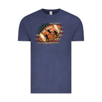 Vintage Denim American Football Flag Players Vintage Tee - CowCowDesign