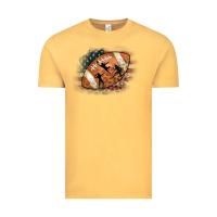 Vintage Mustard American Football Flag Players Vintage Tee - CowCowDesign