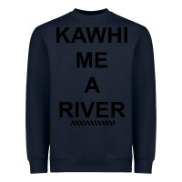 Navy Kawhi River Funny Heavyweight Sweatshirt - artisFamous