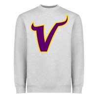 Heather Grey Vikings Style Heavyweight Sweatshirt - artisFamous