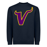 Navy Vikings Style Heavyweight Sweatshirt - artisFamous