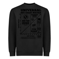 Black hot crazy matrix matrix Heavyweight Sweatshirt - artisFamous