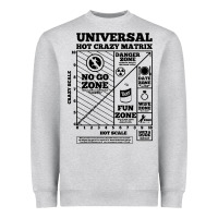 Heather Grey hot crazy matrix matrix Heavyweight Sweatshirt - artisFamous