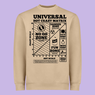 Hot Crazy Matrix Matrix Heavyweight Sweatshirt Designed By Artisfamous