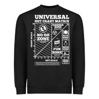 Black hot crazy matrix matrix Heavyweight Sweatshirt - artisFamous