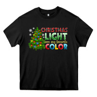 Black Christmas light are my favorite color Heavy Core Tee - NancyCooperArtShop