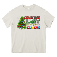 Cream Christmas light are my favorite color Heavy Core Tee - NancyCooperArtShop