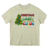 Mossy Christmas light are my favorite color Heavy Core Tee - NancyCooperArtShop