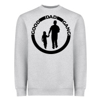 Heather Grey good dad gang Heavyweight Sweatshirt - artisFamous