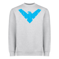 Heather Grey nightwing Heavyweight Sweatshirt - artisFamous