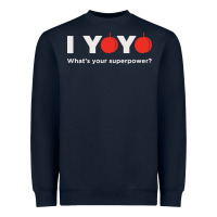 Navy funny yoyo Heavyweight Sweatshirt - artisFamous