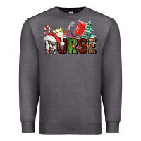 Charcoal Heather Christmas nurse Premium Sweatshirt - AdoDesignShop