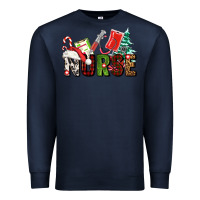 Navy Christmas nurse Premium Sweatshirt - AdoDesignShop