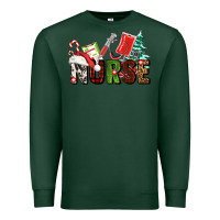 Sports Green Christmas nurse Premium Sweatshirt - AdoDesignShop
