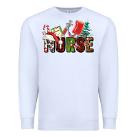White Christmas nurse Premium Sweatshirt - AdoDesignShop