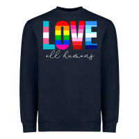 Navy lgbt pride rainbow love lgbtq pride Heavyweight Sweatshirt - artisFamous