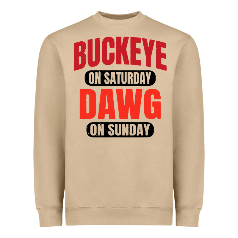 Buckeye On Saturday Heavyweight Sweatshirt by artisFamous | Teevron