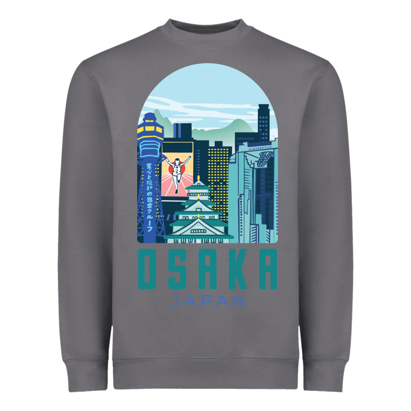 Osaka Japan Heavyweight Sweatshirt by artisFamous | Teevron