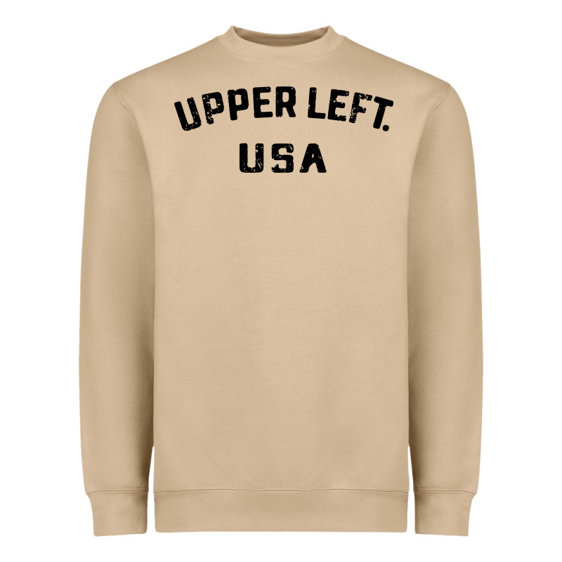 Upper Left Usa Heavyweight Sweatshirt by artisFamous | Teevron