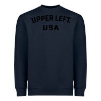 Navy upper left usa Heavyweight Sweatshirt - artisFamous