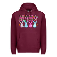 Burgundy Easter Day Mamaa Premium Hoodie - CowhideDigitalArt