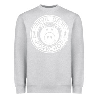 Heather Grey evil dr porkchop Heavyweight Sweatshirt - artisFamous