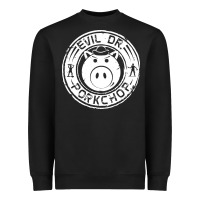 Black evil dr porkchop Heavyweight Sweatshirt - artisFamous