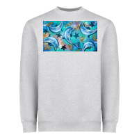 Heather Grey dolphin  mug Heavyweight Sweatshirt - BarkalooDesign