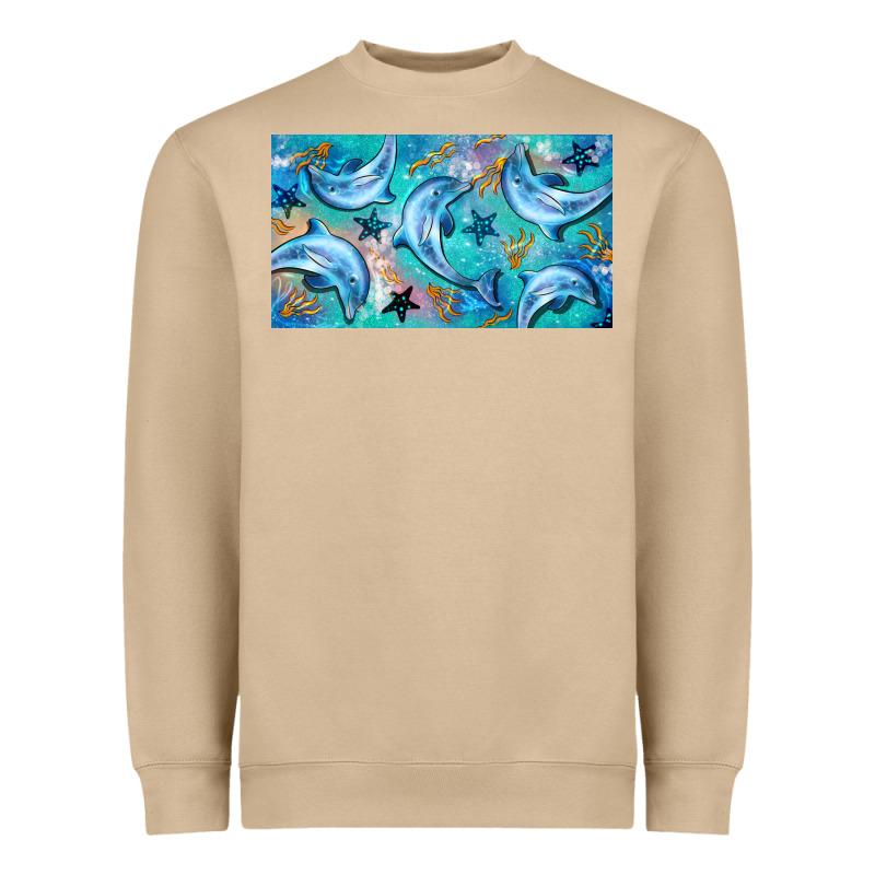 Dolphin  Mug Heavyweight Sweatshirt by BarkalooDesign | Teevron