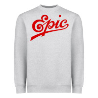 Heather Grey epic records Heavyweight Sweatshirt - artisFamous