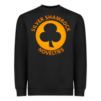 Black silver shamrock novelties Heavyweight Sweatshirt - artisFamous