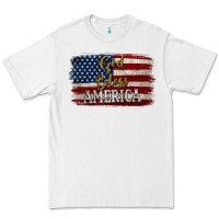 White God Bless America Distressed Flag Premium Tee - Jasminsmagicworld