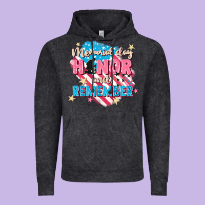 Memorial Day Honor And Remember Vintage Hoodie Designed By Fadigitalartstudio