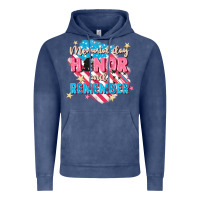 Vintage Denim Memorial Day honor and remember Vintage Hoodie - FaDigitalArtStudio