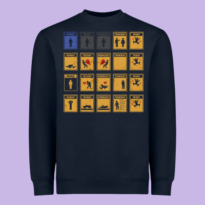 Friday, I'm In Love! Heavyweight Sweatshirt Designed By Artisfamous