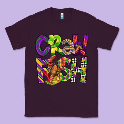 Crawfish Mardi Gras Classic Tee Designed By Cowgirlartshop